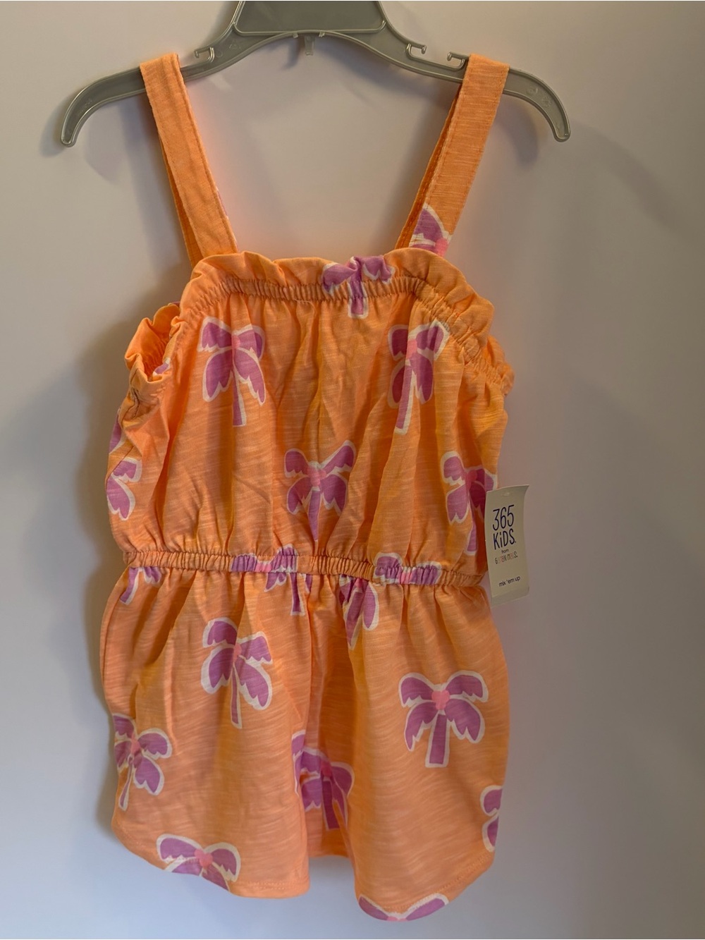 365 Kids Toddler Girls Romper Plan Trees Size 5 NEW